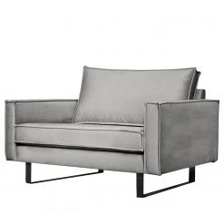 Ars manufacti Sessel Liel I - Samt Onoli: Hellgrau