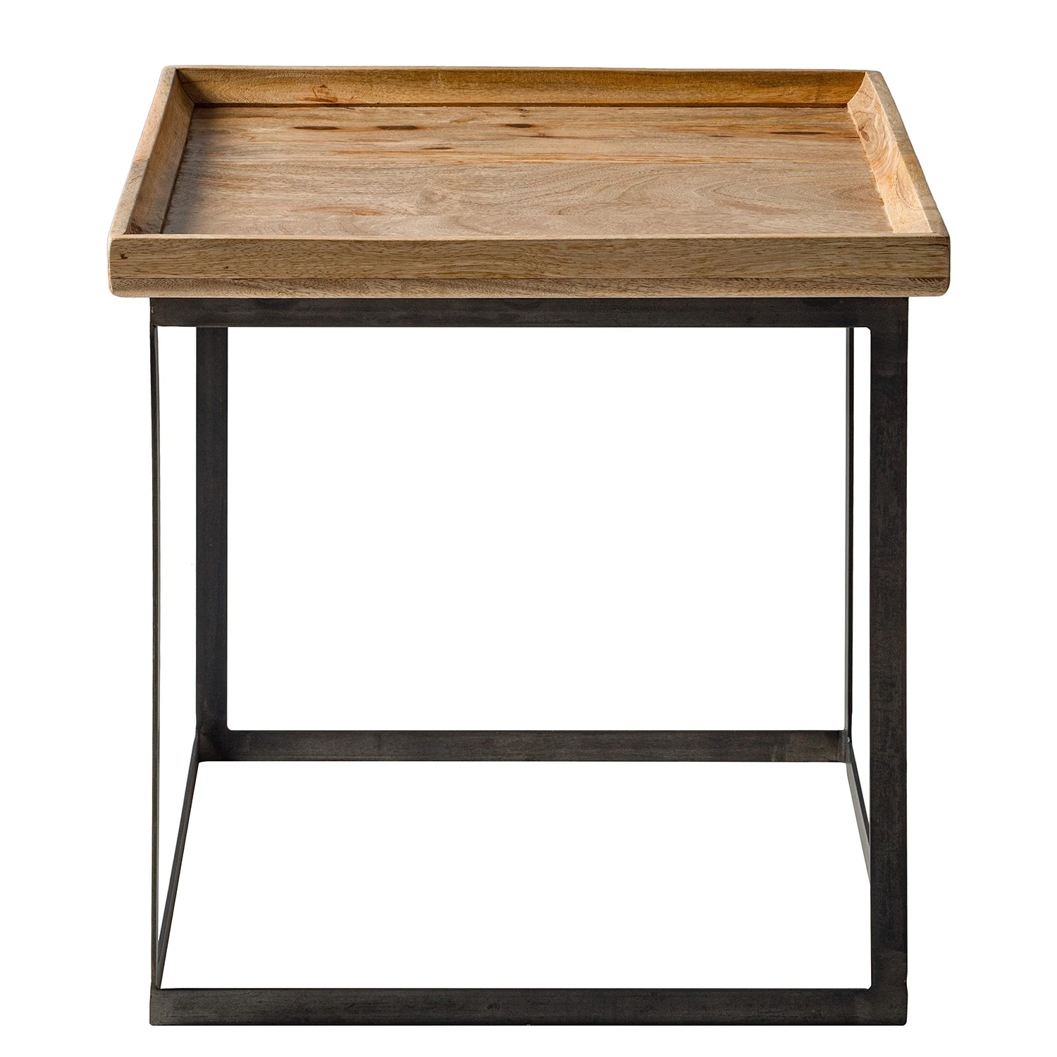 Naturoo Beistelltisch Messina - Mango massiv / Metall - Mango / Schwarz 4 Naturoo Beistelltisch Messina - Mango massiv / Metall - Mango / Schwarz – Bild 4