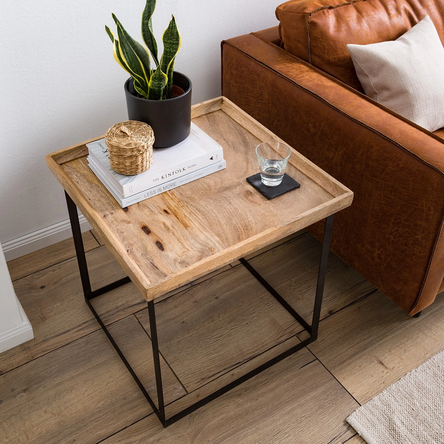 Naturoo Beistelltisch Messina - Mango massiv / Metall - Mango / Schwarz 9 Naturoo Beistelltisch Messina - Mango massiv / Metall - Mango / Schwarz – Bild 9