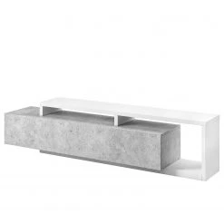 Loftscape Wohnwand Littor (3-teilig) - inkl. Beleuchtung - Weiß / Beton Dekor -Wohnzimmermöbel boutique en ligne 1000202015 200203 11093000117 DETAILS P000000001000202015