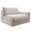 Fredriks Sofa Dixwell (1,5-Sitzer) - Flachgewebe - Kaschmir - Armlehne davorstehend rechts