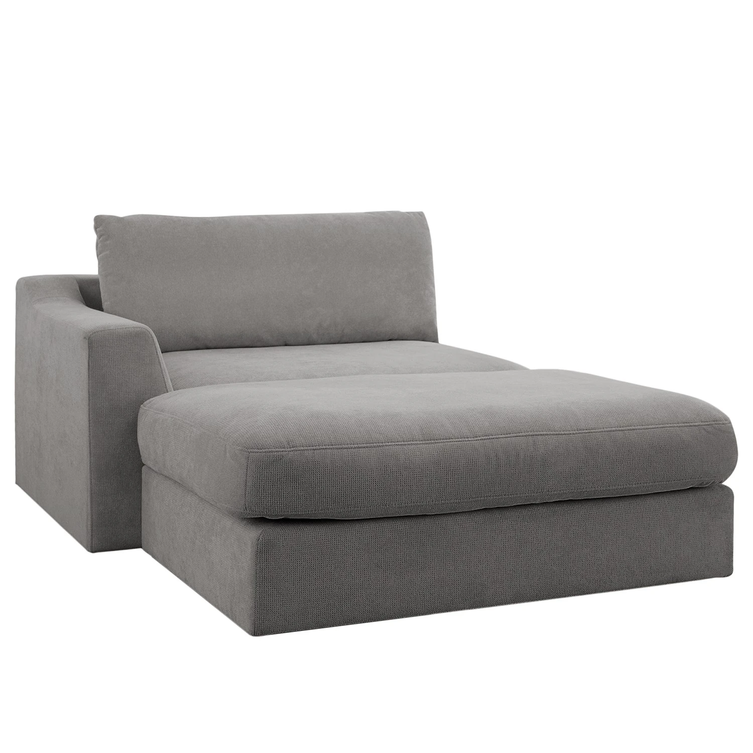 Fredriks Recamiere Dixwell - Flachgewebe - Grau - Armlehne davorstehend links 1 Fredriks Recamiere Dixwell - Flachgewebe - Grau - Armlehne davorstehend links