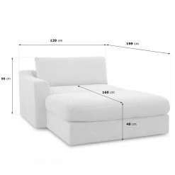 Fredriks Recamiere Dixwell - Flachgewebe - Grau - Armlehne davorstehend links 23 Fredriks Recamiere Dixwell - Flachgewebe - Grau - Armlehne davorstehend links -Wohnzimmermöbel boutique en ligne 1000202154 200304 18044900367 SKETCH DETAILS P000000001000202154 sketch