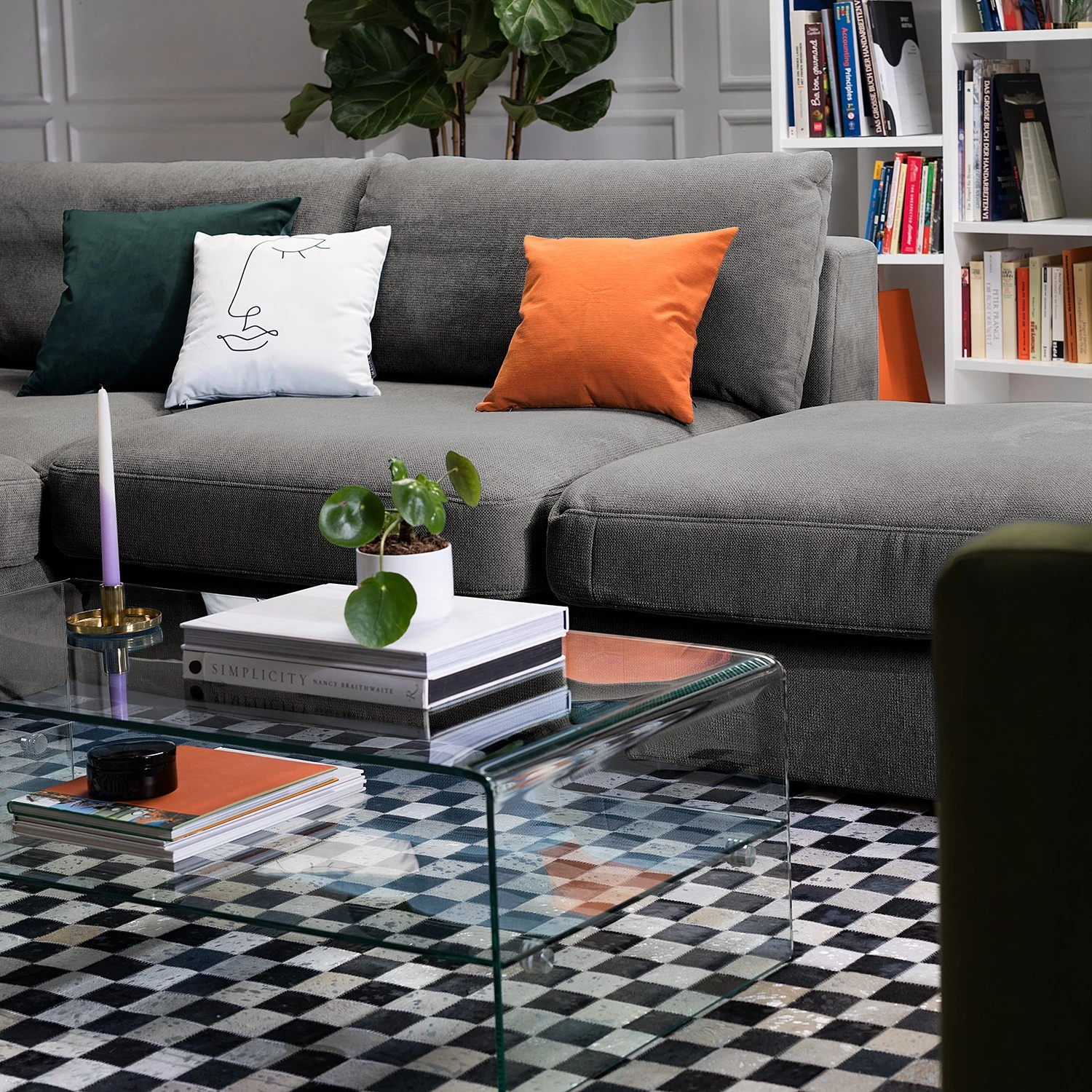 Fredriks Recamiere Dixwell - Flachgewebe - Grau - Armlehne davorstehend links 2 Fredriks Recamiere Dixwell - Flachgewebe - Grau - Armlehne davorstehend links – Bild 2