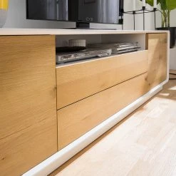 Mørteens Wohnkombination Boge (2-teilig) - Echtholzfurnier - Asteiche / Matt Weiß -Wohnzimmermöbel boutique en ligne 1000202254 200402 14475800009 DETAILS P000000001000202254