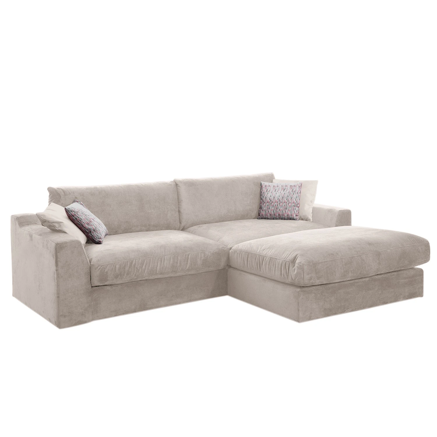 Fredriks Ecksofa Dixwell II - Flachgewebe - Kaschmir - Longchair davorstehend rechts 1 Fredriks Ecksofa Dixwell II - Flachgewebe - Kaschmir - Longchair davorstehend rechts