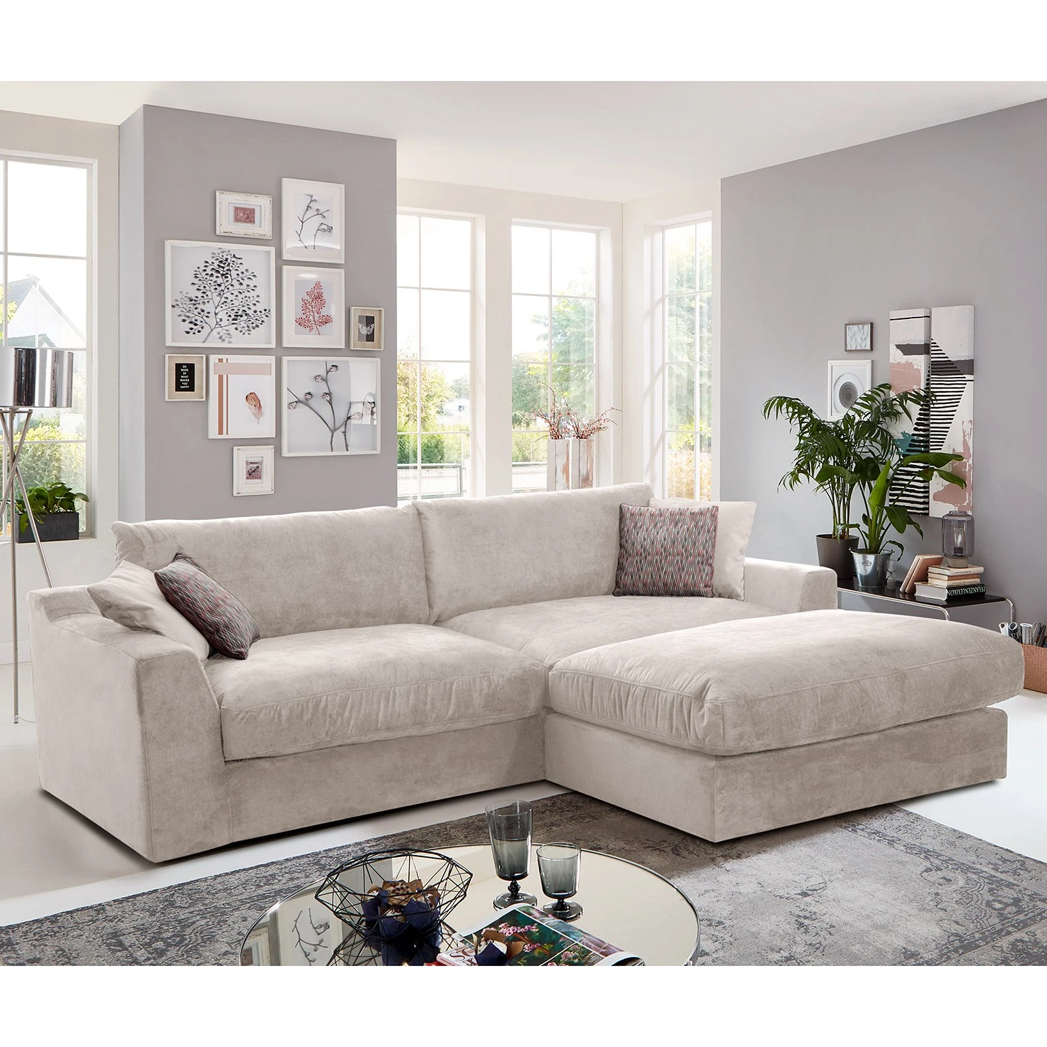 Fredriks Ecksofa Dixwell II - Flachgewebe - Kaschmir - Longchair davorstehend rechts 2 Fredriks Ecksofa Dixwell II - Flachgewebe - Kaschmir - Longchair davorstehend rechts – Bild 2