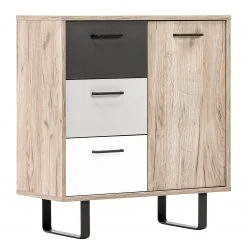 Norrwood Kommode Brookton I - Mehrfarbig / Eiche Dekor