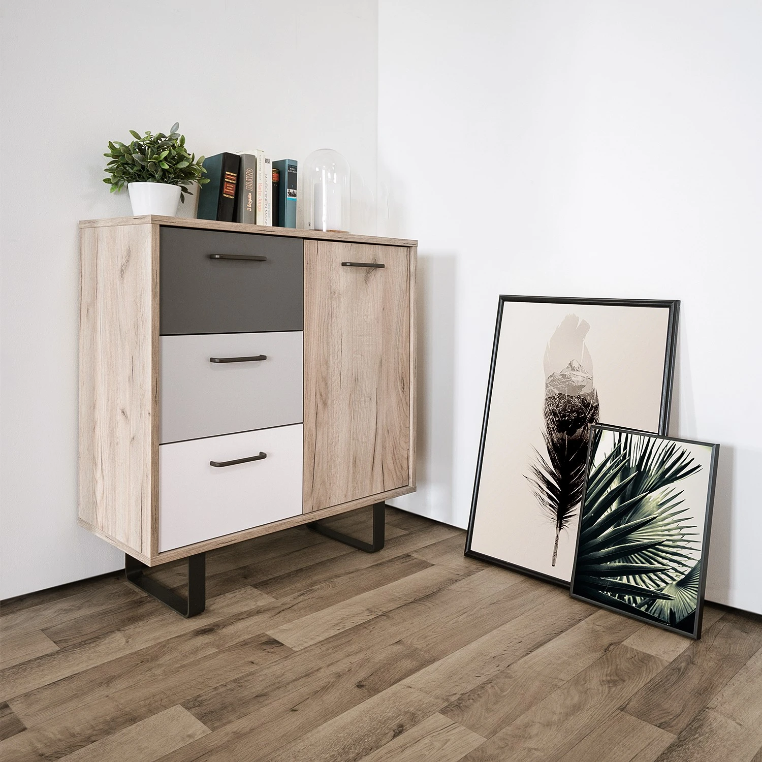 Norrwood Kommode Brookton I - Mehrfarbig / Eiche Dekor 2 Norrwood Kommode Brookton I - Mehrfarbig / Eiche Dekor – Bild 2