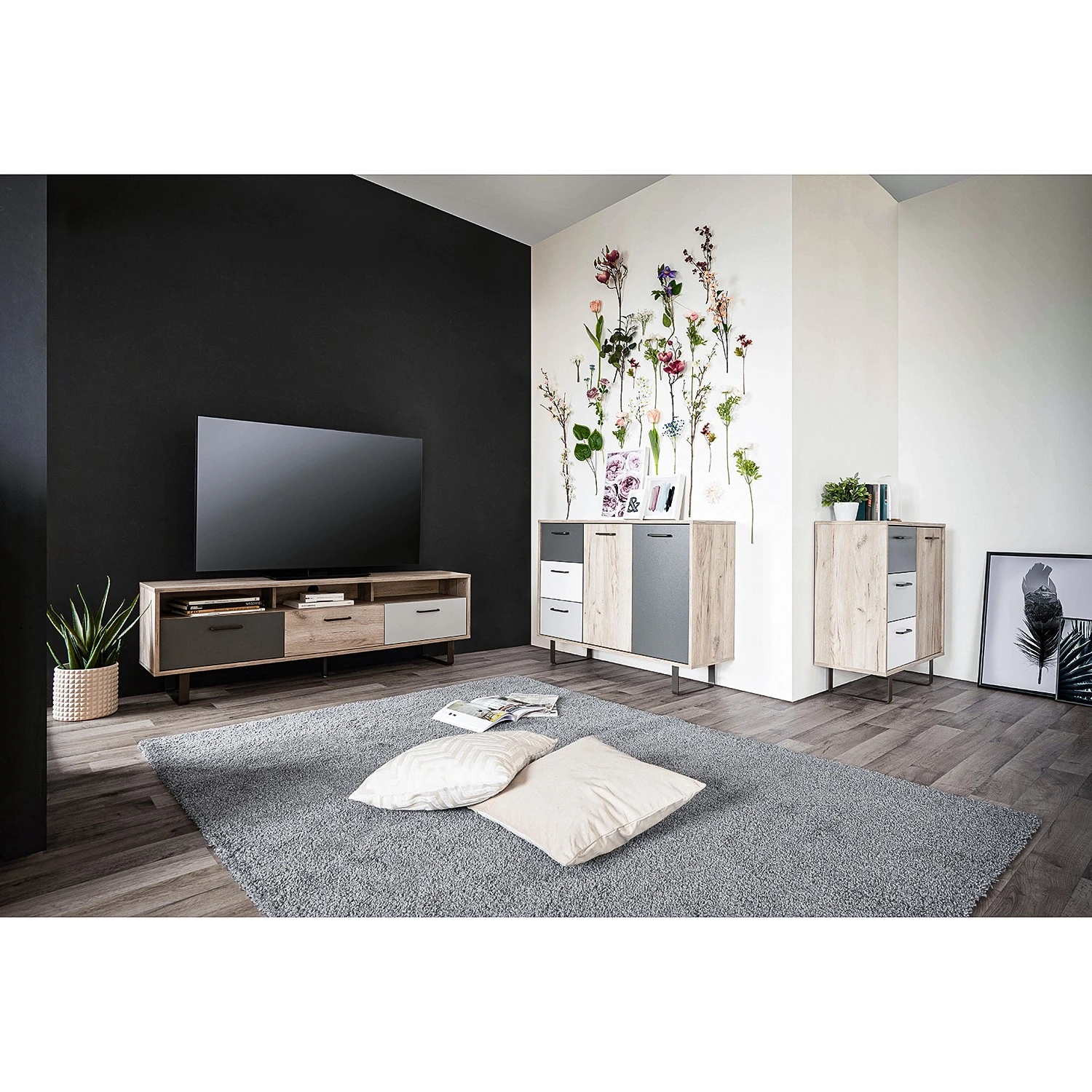 Norrwood Kommode Brookton I - Mehrfarbig / Eiche Dekor 7 Norrwood Kommode Brookton I - Mehrfarbig / Eiche Dekor – Bild 7