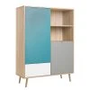 Norrwood Highboard Bibury - Mehrfarbig / Eiche Sonoma Dekor