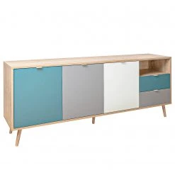 Norrwood Sideboard Bibury II - Mehrfarbig / Eiche Sonoma Dekor