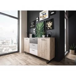 Norrwood Sideboard Brookton - Mehrfarbig / Eiche Dekor 20 Norrwood Sideboard Brookton - Mehrfarbig / Eiche Dekor -Wohnzimmermöbel boutique en ligne 1000202465 200124 09543800216 MOOD DETAILS P000000001000202465 mood