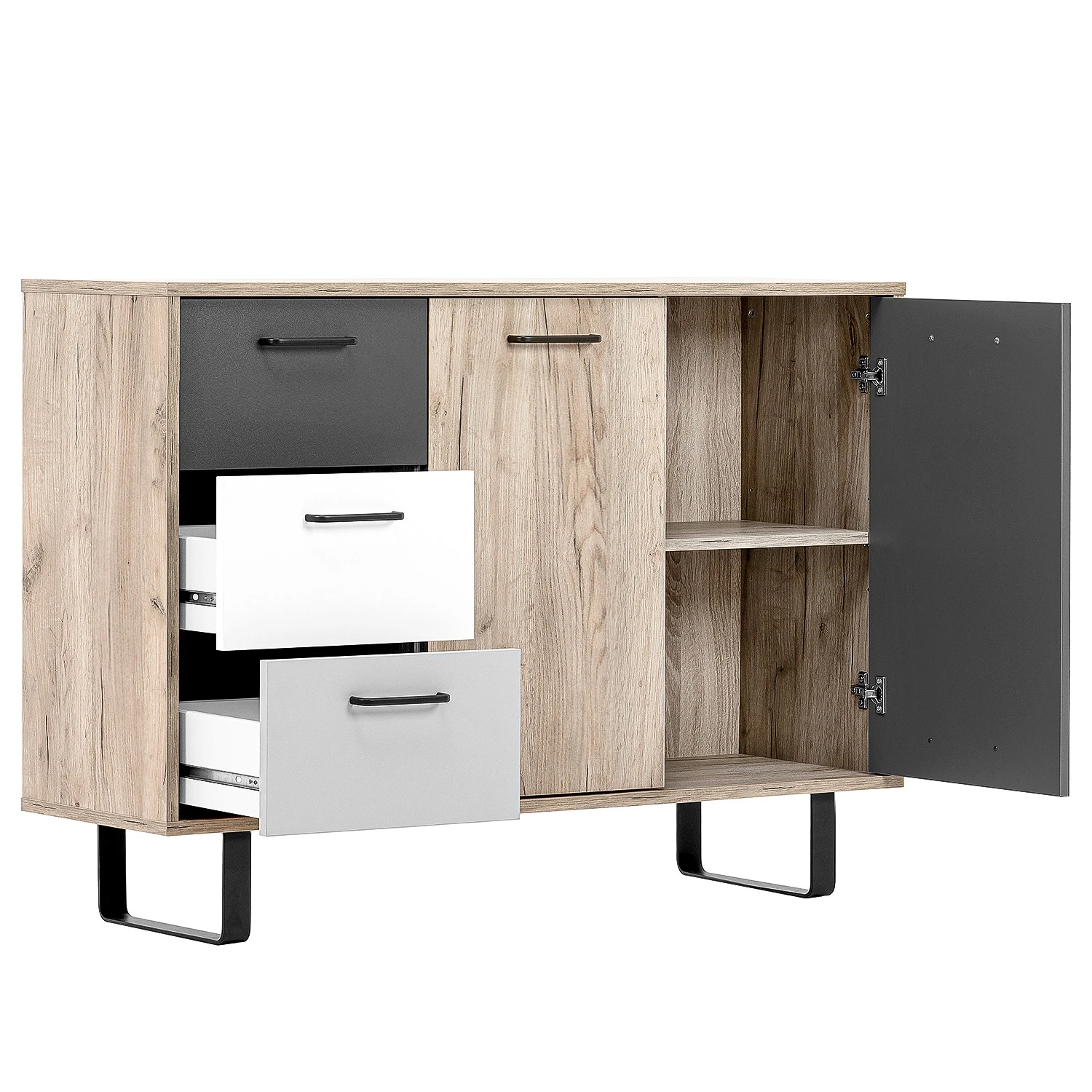 Norrwood Kommode Brookton III - Mehrfarbig / Eiche Dekor 10 Norrwood Kommode Brookton III - Mehrfarbig / Eiche Dekor – Bild 10