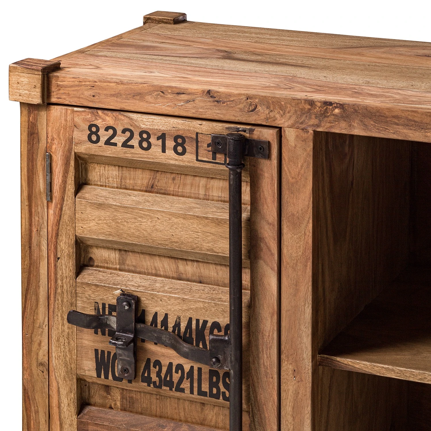 Wolf-Möbel TV-Lowboard Container - Sheesham massiv 11 Wolf-Möbel TV-Lowboard Container - Sheesham massiv – Bild 11