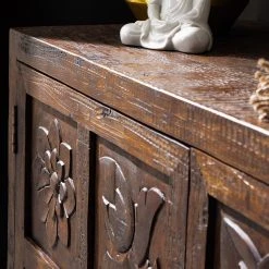 Wolf-Möbel Kommode Carving - Akazie massiv / Metall - Akazie / Schwarz 35 Wolf-Möbel Kommode Carving - Akazie massiv / Metall - Akazie / Schwarz -Wohnzimmermöbel boutique en ligne 1000202474 210127 06215900028 DETAILS P000000001000202474