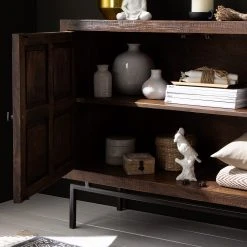 Wolf-Möbel Kommode Carving - Akazie massiv / Metall - Akazie / Schwarz 39 Wolf-Möbel Kommode Carving - Akazie massiv / Metall - Akazie / Schwarz -Wohnzimmermöbel boutique en ligne 1000202474 210127 06220700032 DETAILS P000000001000202474