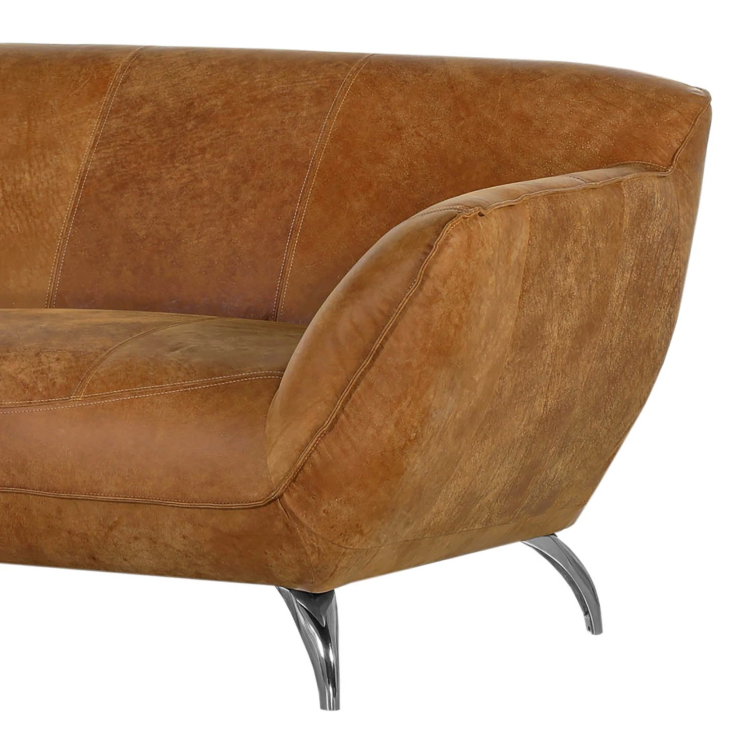 Loftscape Recamiere Astley - Echtleder - Cognac - Armlehne davorstehend rechts 3 Loftscape Recamiere Astley - Echtleder - Cognac - Armlehne davorstehend rechts – Bild 3