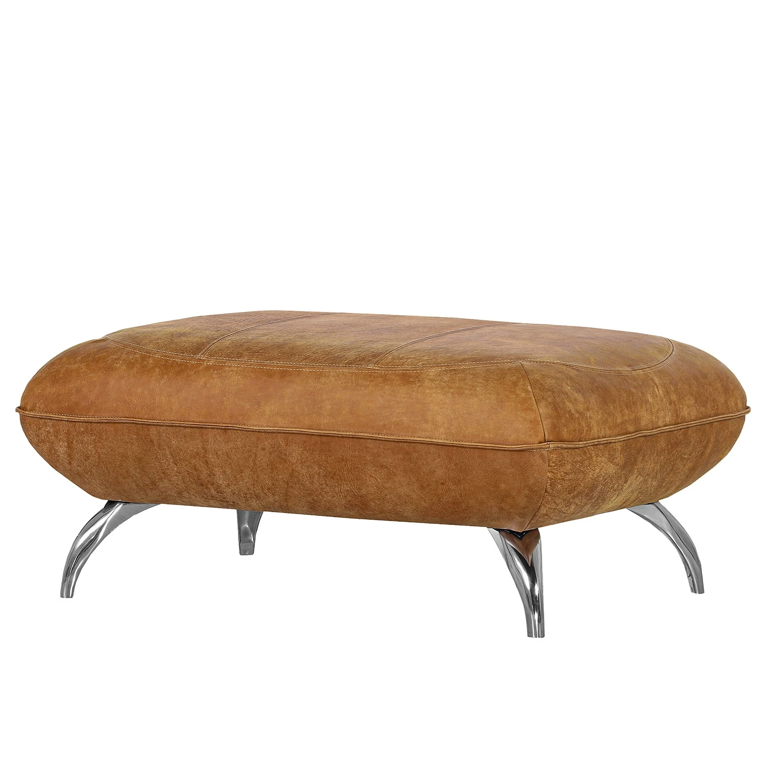 Loftscape Polsterhocker Astley - Echtleder - Cognac 1 Loftscape Polsterhocker Astley - Echtleder - Cognac