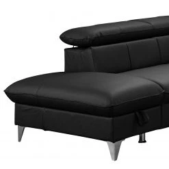 Fredriks Ecksofa Coto I - Echtleder - Schwarz - Ottomane davorstehend links - Schlaffunktion - Bettkasten -Wohnzimmermöbel boutique en ligne 1000205211 200310 12352900794 DETAILS P000000001000205211