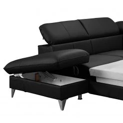 Fredriks Ecksofa Coto I - Echtleder - Schwarz - Ottomane davorstehend links - Schlaffunktion - Bettkasten -Wohnzimmermöbel boutique en ligne 1000205211 200310 12352900796 DETAILS P000000001000205211