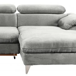 Fredriks Ecksofa Coto II - Microfaser - Lichtgrau - Longchair davorstehend rechts - Schlaffunktion - Bettkasten -Wohnzimmermöbel boutique en ligne 1000205294 200709 16585000115 DETAILS P000000001000205294
