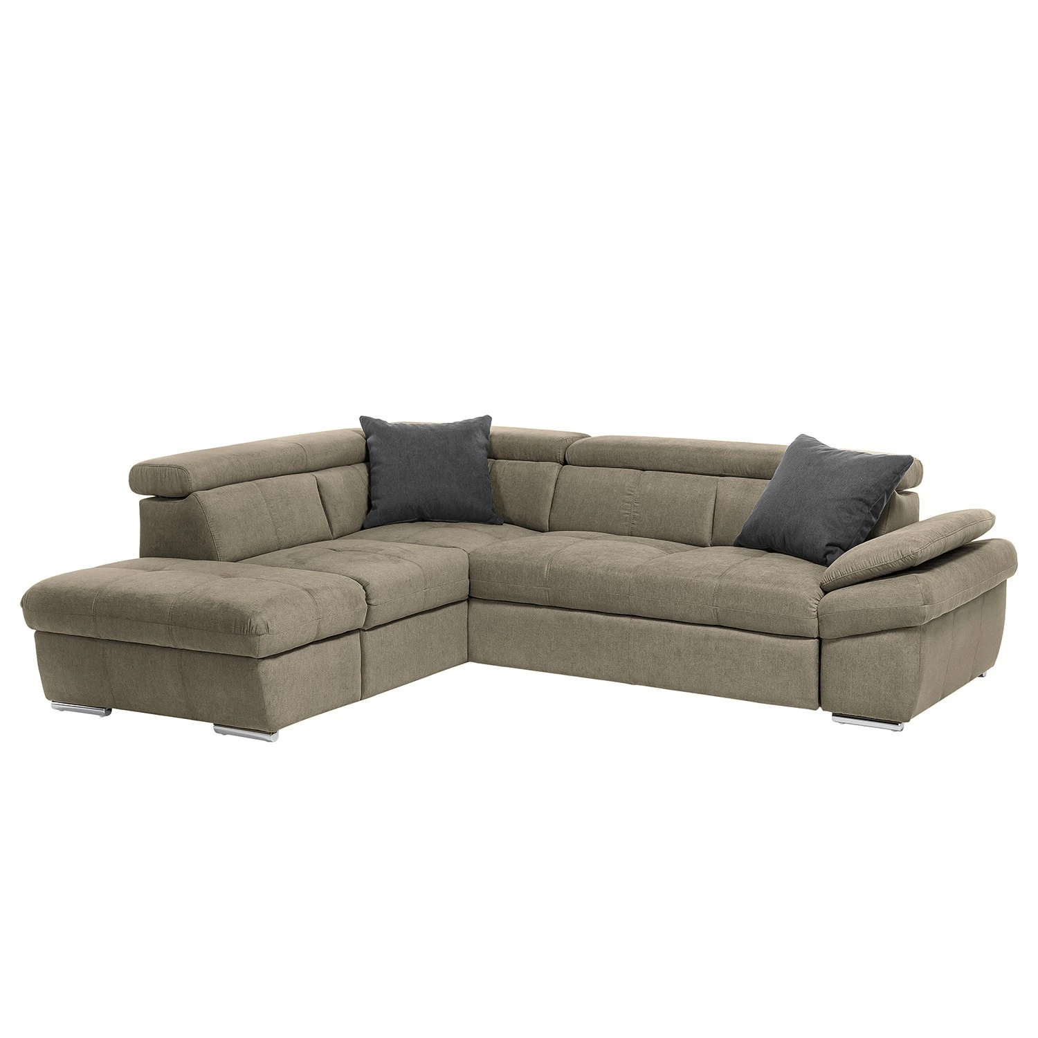 Fredriks Ecksofa Barvas I - Strukturstoff - Lichtgrau - Ottomane davorstehend links - Keine Funktion 1 Fredriks Ecksofa Barvas I - Strukturstoff - Lichtgrau - Ottomane davorstehend links - Keine Funktion