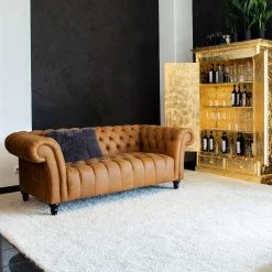 Naturoo Sofa Boyce (3-Sitzer) - Echtleder - Cognac -Wohnzimmermöbel boutique en ligne 1000205732 200227 16251800057 MOOD DETAILS P000000001000205732 mood