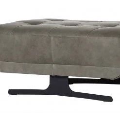 Naturoo Polsterhocker Ruona - Echtleder - Grau -Wohnzimmermöbel boutique en ligne 1000205750 200227 16252200152 DETAILS P000000001000205750