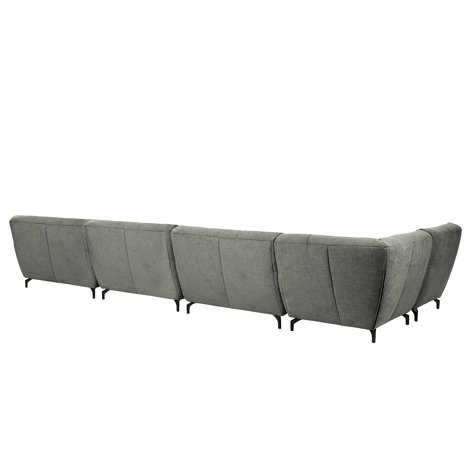 Fredriks Wohnlandschaft Bellmore II - Microfaser - Grau - Ohne Kopfstütze 2 Fredriks Wohnlandschaft Bellmore II - Microfaser - Grau - Ohne Kopfstütze – Bild 2