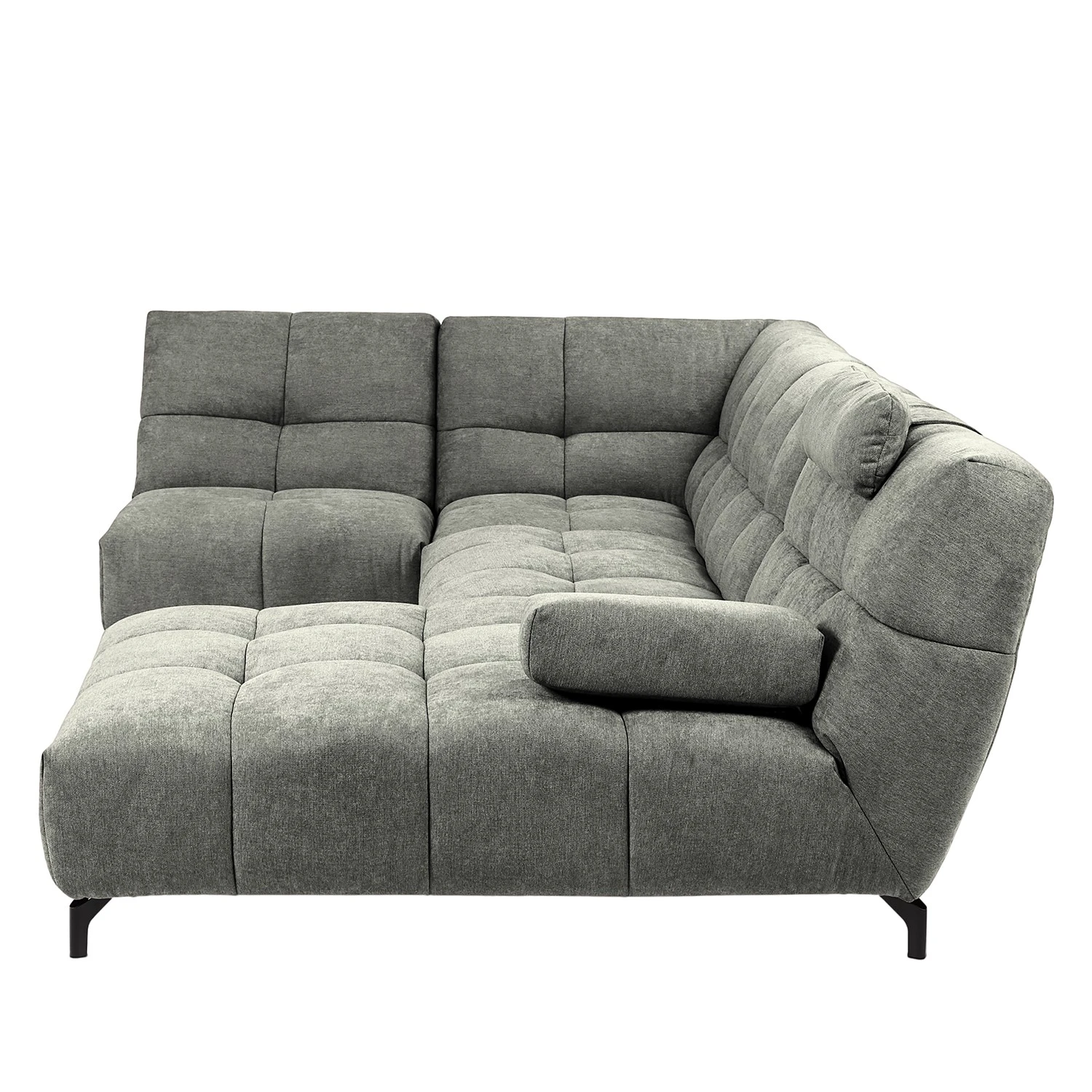 Fredriks Wohnlandschaft Bellmore III - Microfaser - Lichtgrau - Mit Kopfstütze 4 Fredriks Wohnlandschaft Bellmore III - Microfaser - Lichtgrau - Mit Kopfstütze – Bild 4