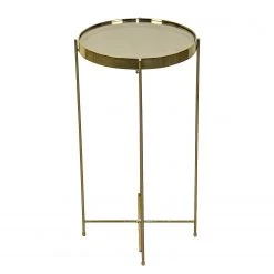 Norrwood Beistelltisch Noxon - Glas / Metall - Gold -Wohnzimmermöbel boutique en ligne 1000206276 200218 13102600058 DETAILS P000000001000206276