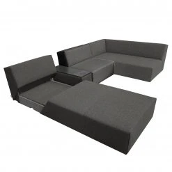 Tom Tailor Wohnlandschaft Elements III - Webstoff - Stoff TBO: 19 woven grey - Mit Schlaffunktion -Wohnzimmermöbel boutique en ligne 1000206654 200331 07503800168 DETAILS P000000001000206654