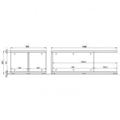 Germania Couchtisch California - Kaschmir -Wohnzimmermöbel boutique en ligne 1000206670 200305 17322700080 SKETCH DETAILS P000000001000206670 sketch