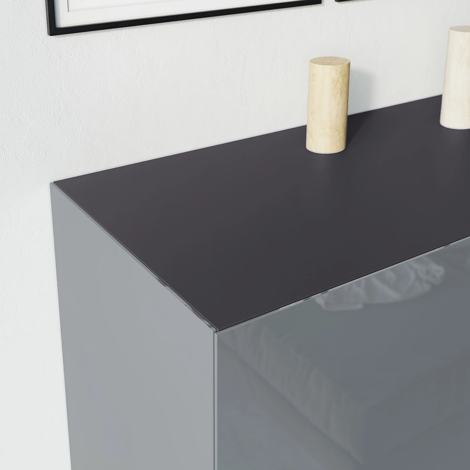 Germania Kommode Mesa I - Glas - Silbergrau / Graphit 5 Germania Kommode Mesa I - Glas - Silbergrau / Graphit – Bild 5