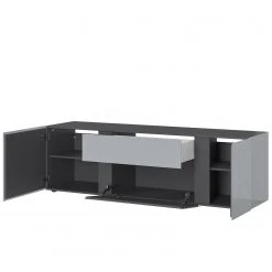 Germania TV-Lowboard Mesa II - Glas - Silbergrau / Graphit -Wohnzimmermöbel boutique en ligne 1000206717 200305 17324000291 DETAILS P000000001000206717