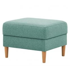 Norrwood Polsterhocker Kaavi I - Webstoff - Webstoff Voer: Hellblau