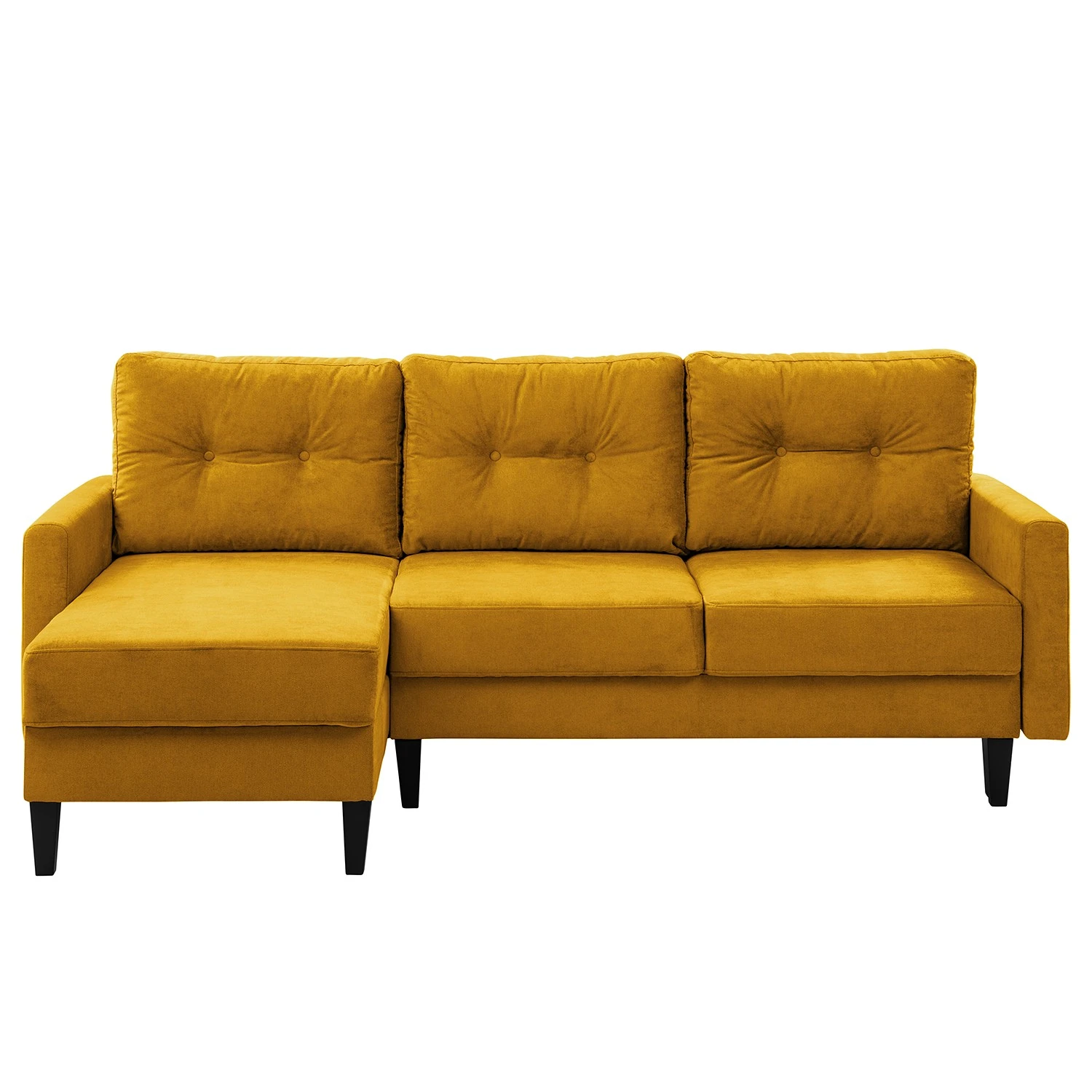 Norrwood Ecksofa Koski I - Webstoff - Webstoff Lito: Maisgelb - Longchair davorstehend links 5 Norrwood Ecksofa Koski I - Webstoff - Webstoff Lito: Maisgelb - Longchair davorstehend links – Bild 5