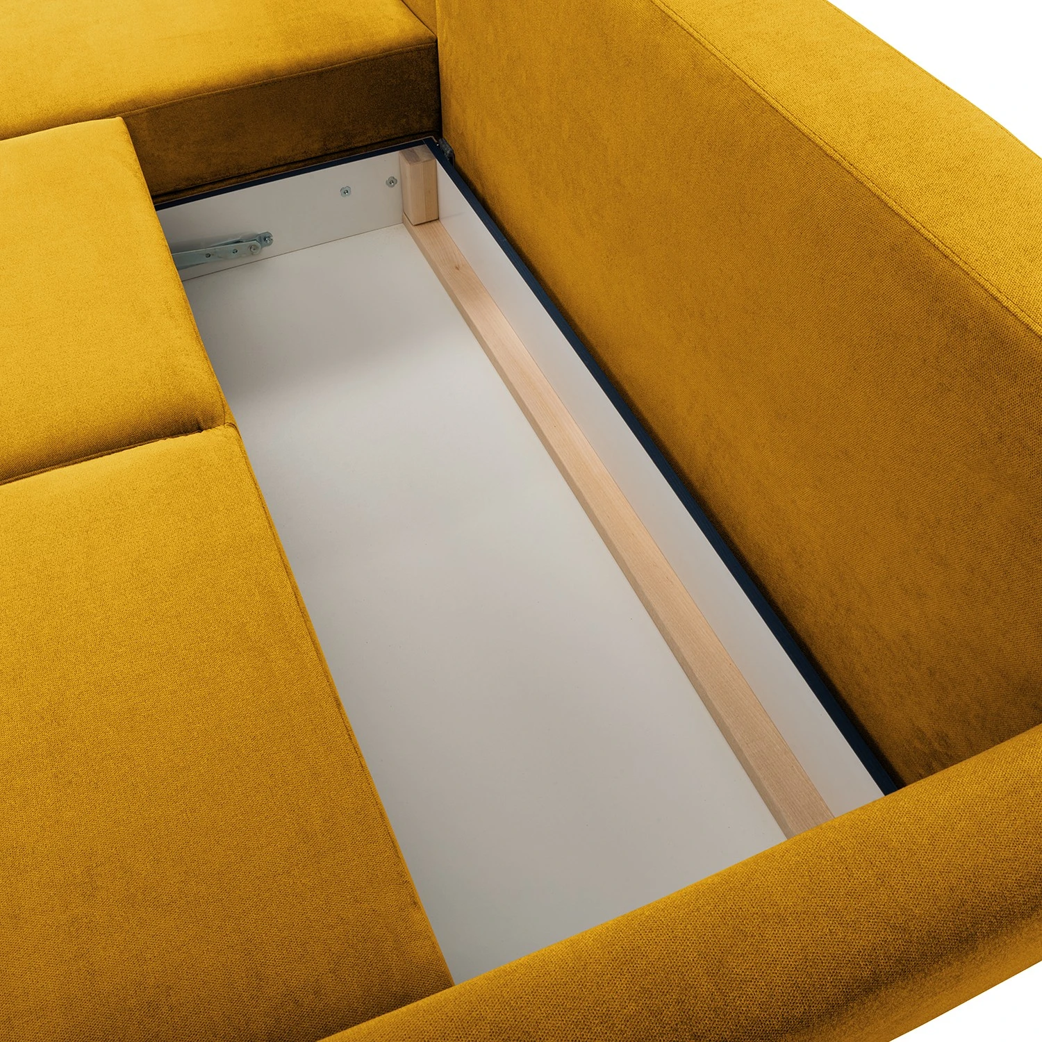 Norrwood Ecksofa Koski I - Webstoff - Webstoff Lito: Maisgelb - Longchair davorstehend links 13 Norrwood Ecksofa Koski I - Webstoff - Webstoff Lito: Maisgelb - Longchair davorstehend links – Bild 13