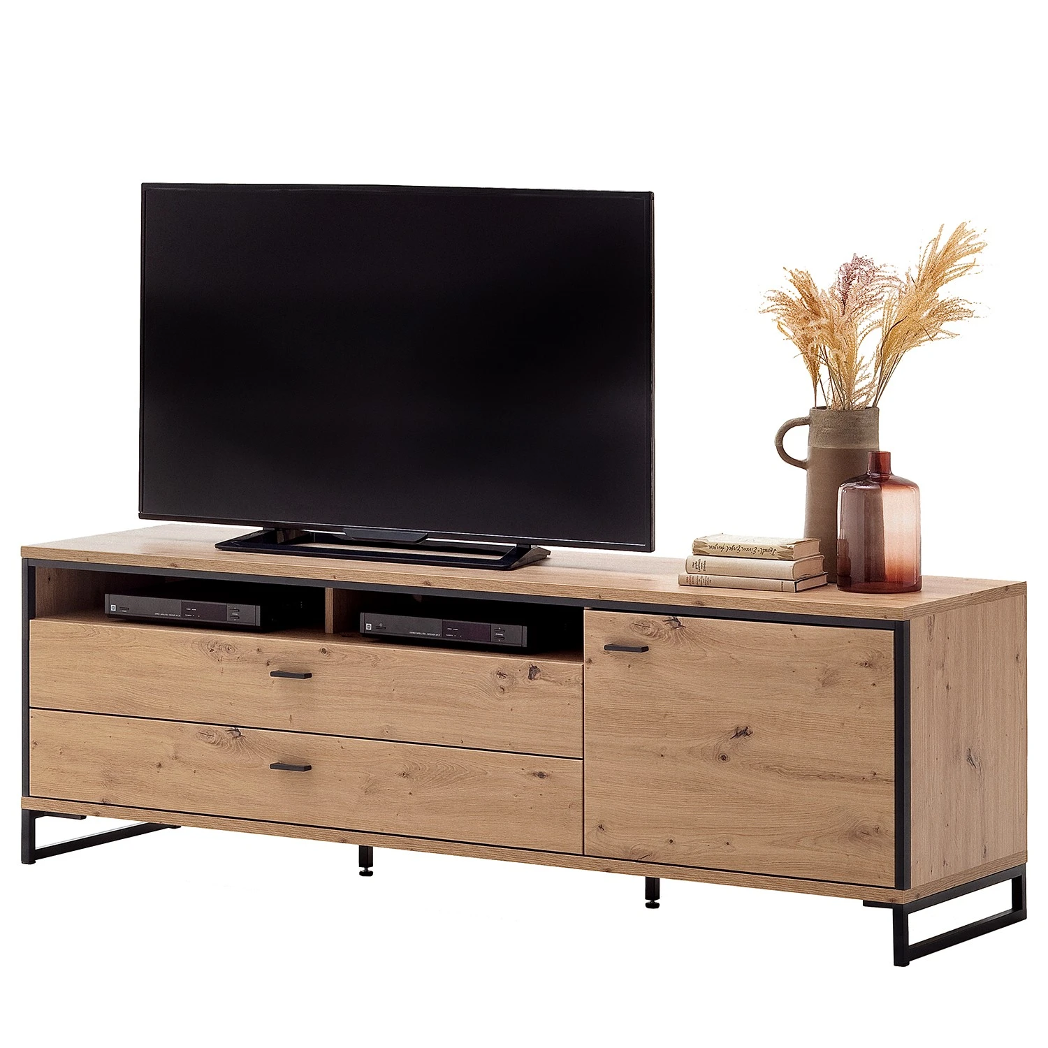 Loftscape TV-Lowboard Buena - Balkeneiche Dekor / Anthrazit 1 Loftscape TV-Lowboard Buena - Balkeneiche Dekor / Anthrazit