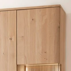 Loftscape Vitrinenschrank Salvo - Eiche teilmassiv - Balkeneiche Bianco / Grau -Wohnzimmermöbel boutique en ligne 1000207361 200317 14292700112 DETAILS P000000001000207361