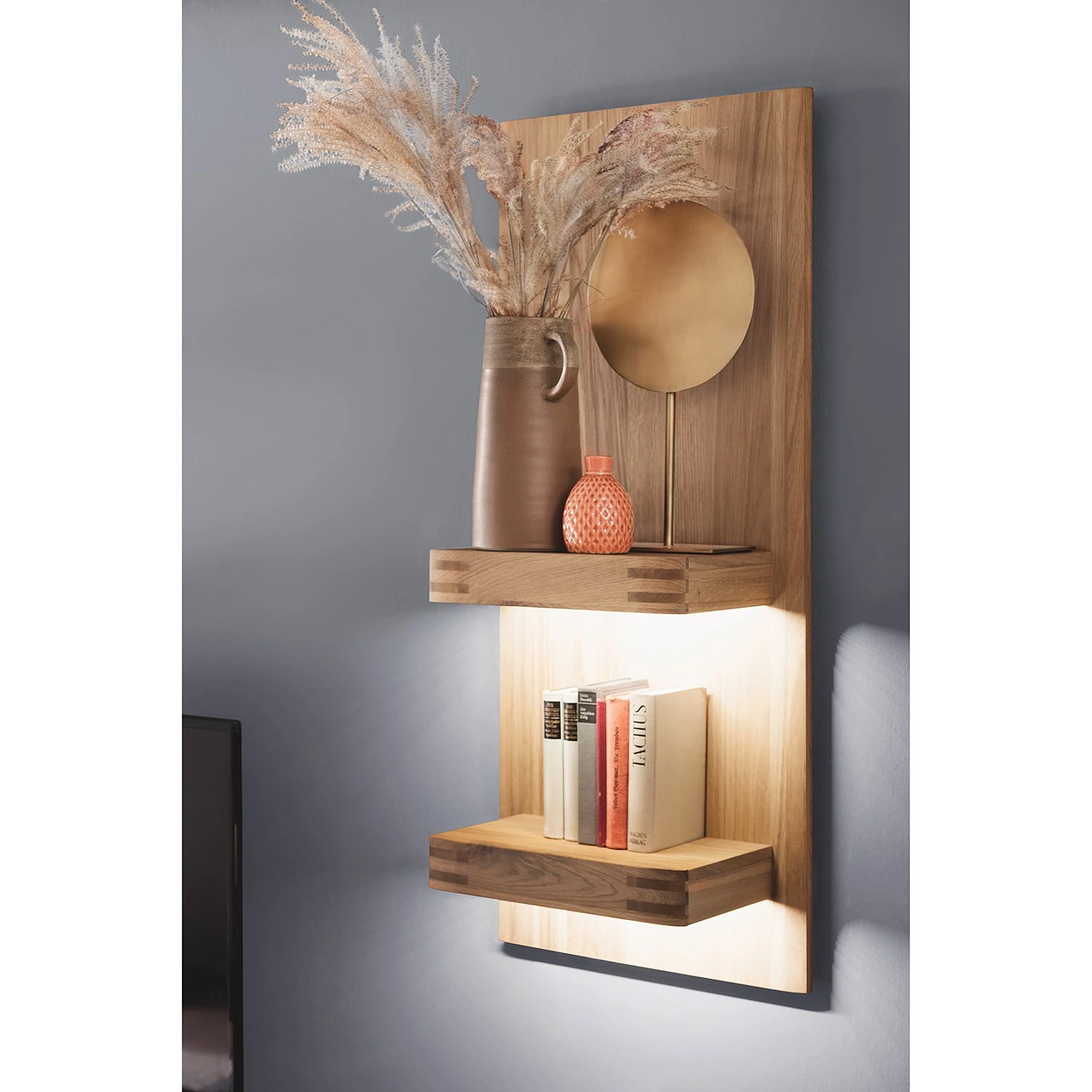 Loftscape Hängeregal Salvo - Echtholzfurnier - Balkeneiche Bianco 2 Loftscape Hängeregal Salvo - Echtholzfurnier - Balkeneiche Bianco – Bild 2