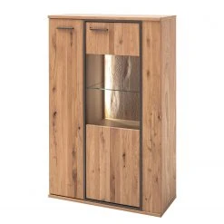 Naturoo Wohnwand Doora III (3-teilig) - Asteiche teilmassiv - Asteiche Bianco / Graphit -Wohnzimmermöbel boutique en ligne 1000207679 200305 06214400040 DETAILS P000000001000207679