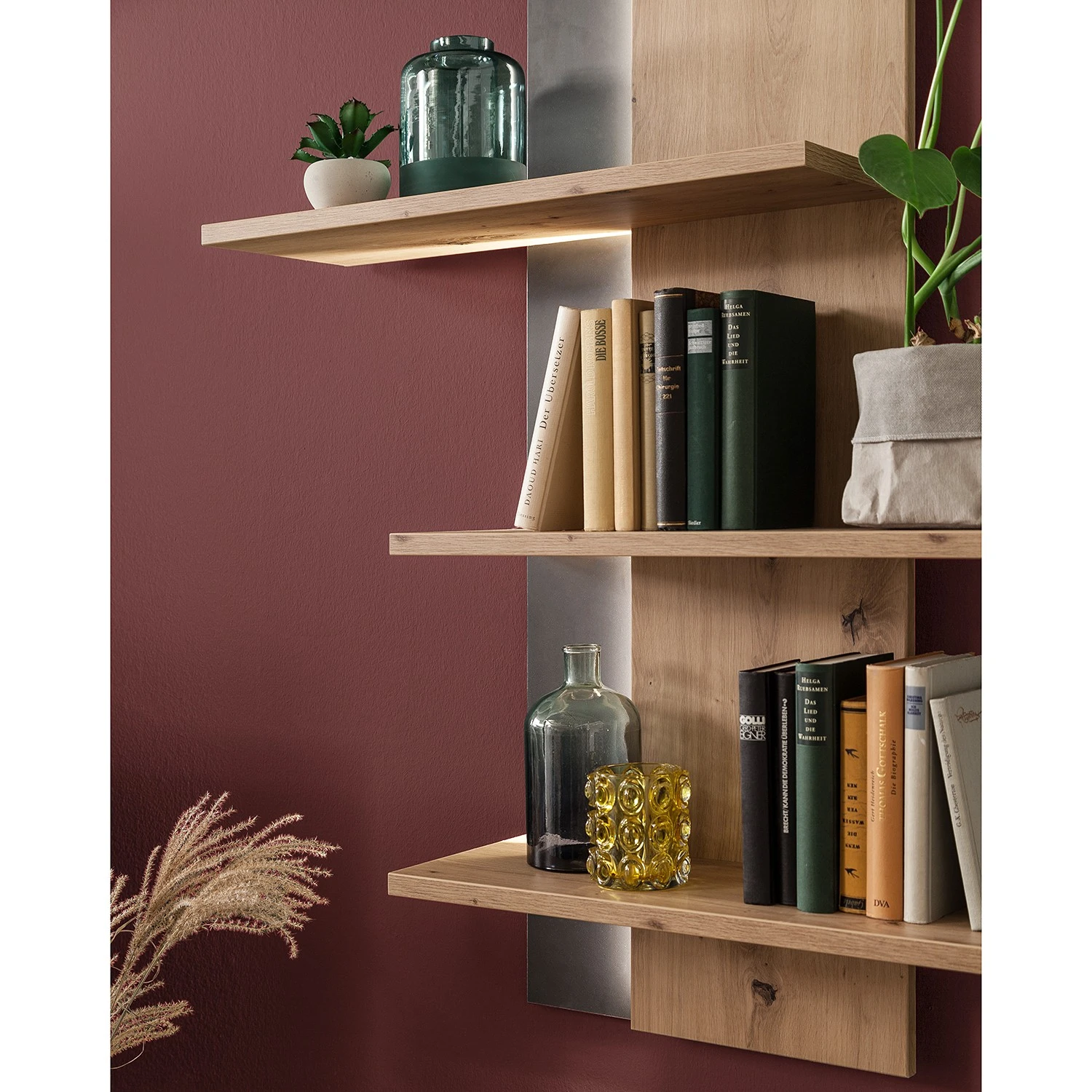 Loftscape Wohnwand Buena I (3-teilig) - Balkeneiche Dekor / Anthrazit 15 Loftscape Wohnwand Buena I (3-teilig) - Balkeneiche Dekor / Anthrazit – Bild 15