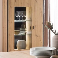 Loftscape Wohnwand Buena II (4-teilig) - Balkeneiche Dekor / Anthrazit -Wohnzimmermöbel boutique en ligne 1000207681 200305 06214600066 MOOD DETAILS P000000001000207681 mood