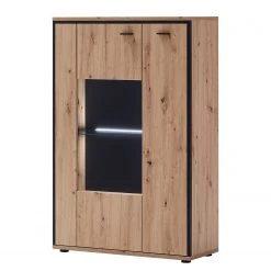 Loftscape Wohnwand Buena II (4-teilig) - Balkeneiche Dekor / Anthrazit -Wohnzimmermöbel boutique en ligne 1000207681 200305 06214600069 DETAILS P000000001000207681