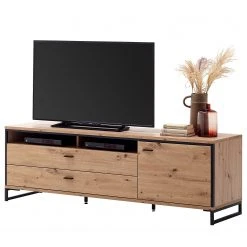 Loftscape Wohnwand Buena II (4-teilig) - Balkeneiche Dekor / Anthrazit -Wohnzimmermöbel boutique en ligne 1000207681 200305 06214700075 DETAILS P000000001000207681