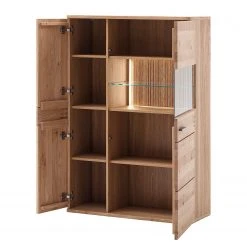 Loftscape Wohnwand Salvo III (4-teilig) - Eiche teilmassiv - Balkeneiche Bianco / Grau -Wohnzimmermöbel boutique en ligne 1000207685 200305 06215100137 DETAILS P000000001000207685