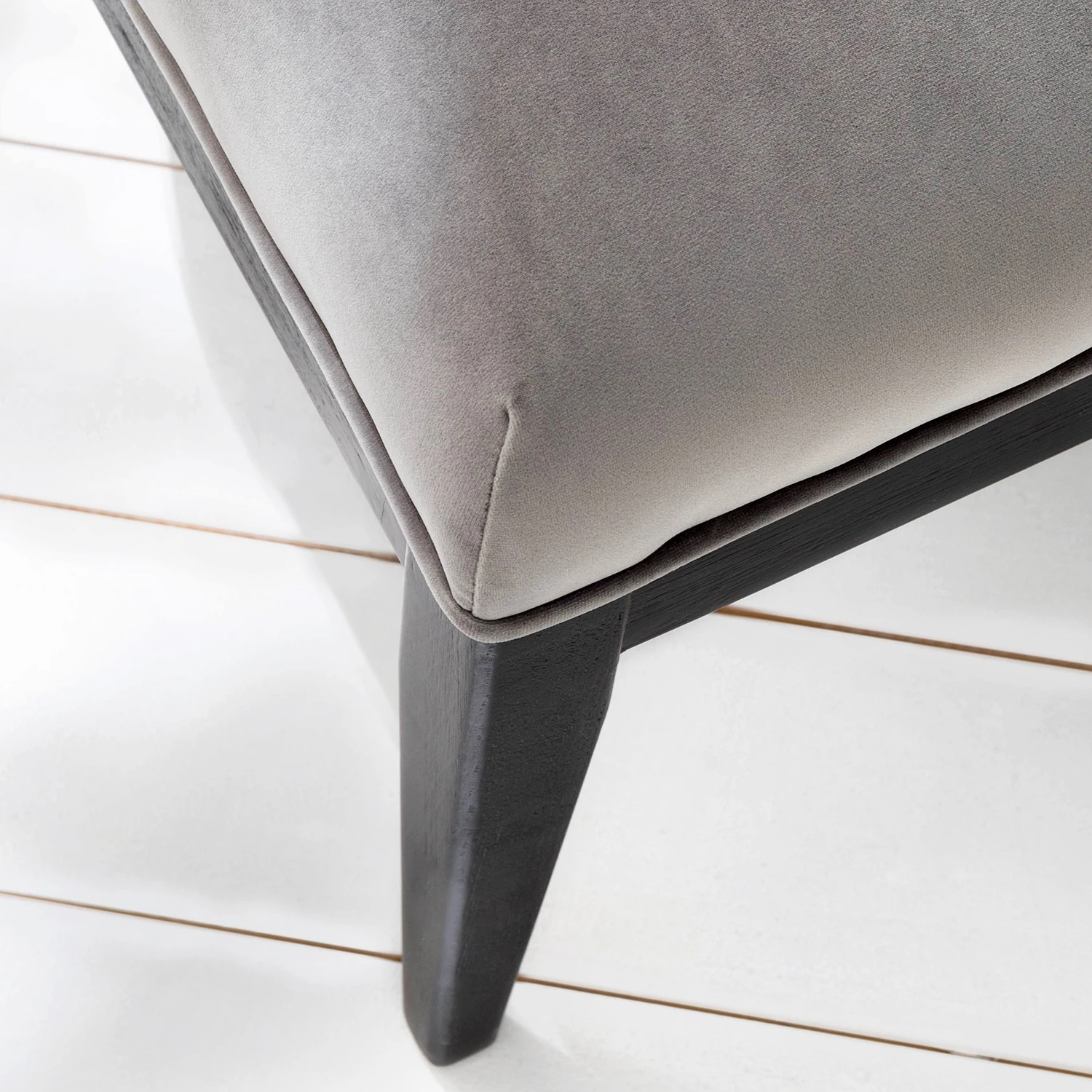 Jack & Alice Sessel Burke II - Samt - Grau 16 Jack & Alice Sessel Burke II - Samt - Grau – Bild 16