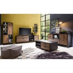 Red Living Wandregal Hixson - Eiche Barrique Dekor / Schwarz 8 Red Living Wandregal Hixson - Eiche Barrique Dekor / Schwarz -Wohnzimmermöbel boutique en ligne 1000209010 210106 06023500003 MOOD DETAILS P000000001000209010 mood